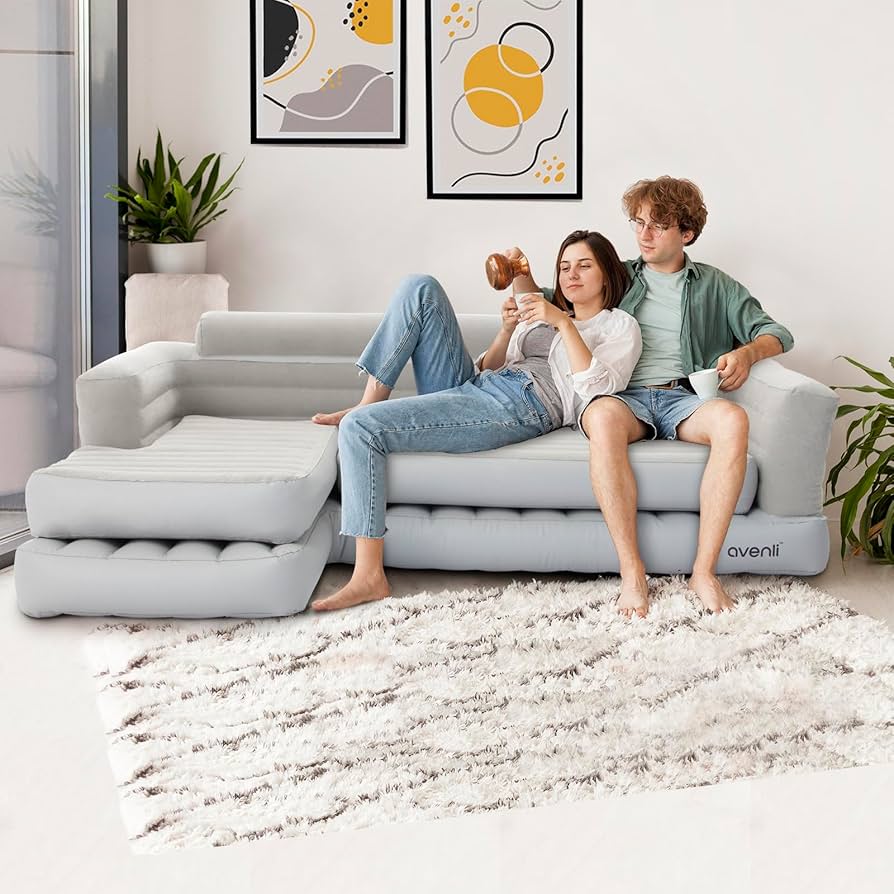 Amazon.com: DIMAR GARDEN Inflatable Couch Corner Sofa, L